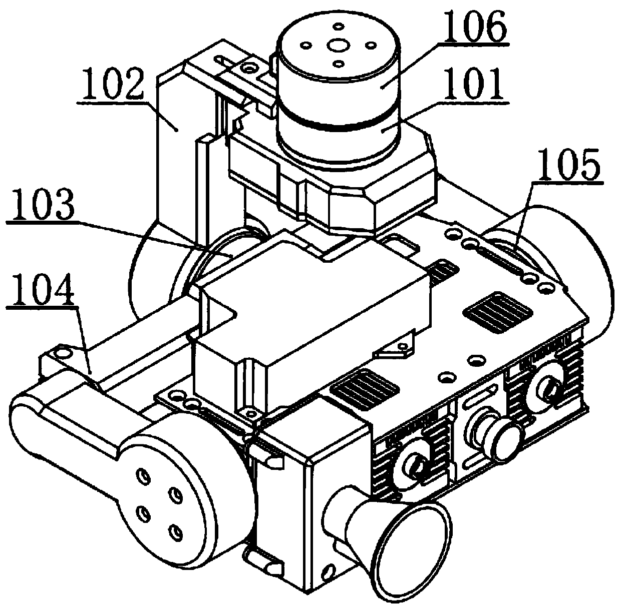 Triaxial self-stabilization controllable foreign matter removing device of multi-rotor unmanned aerial vehicle