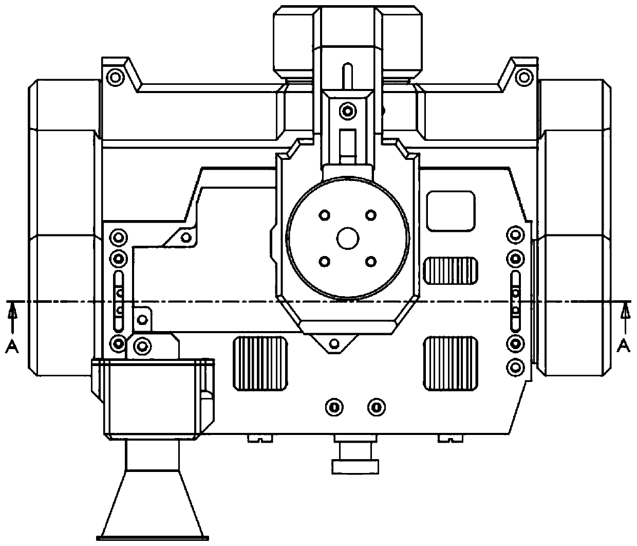 Triaxial self-stabilization controllable foreign matter removing device of multi-rotor unmanned aerial vehicle