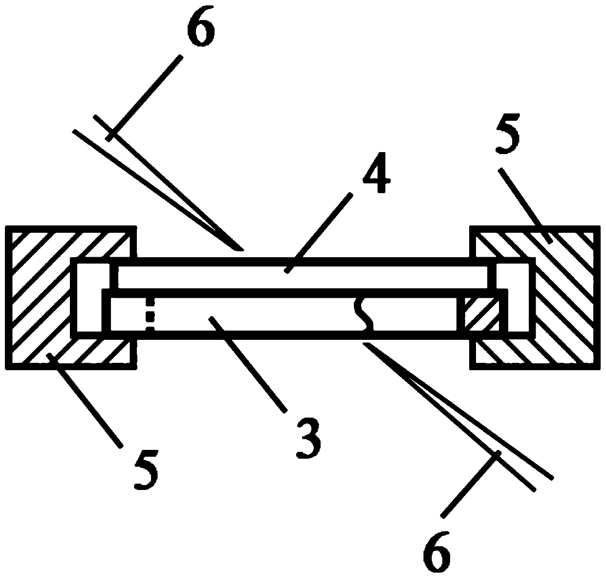 Preparation method of electron beam sensitive brittle material transmission electron microscope sample