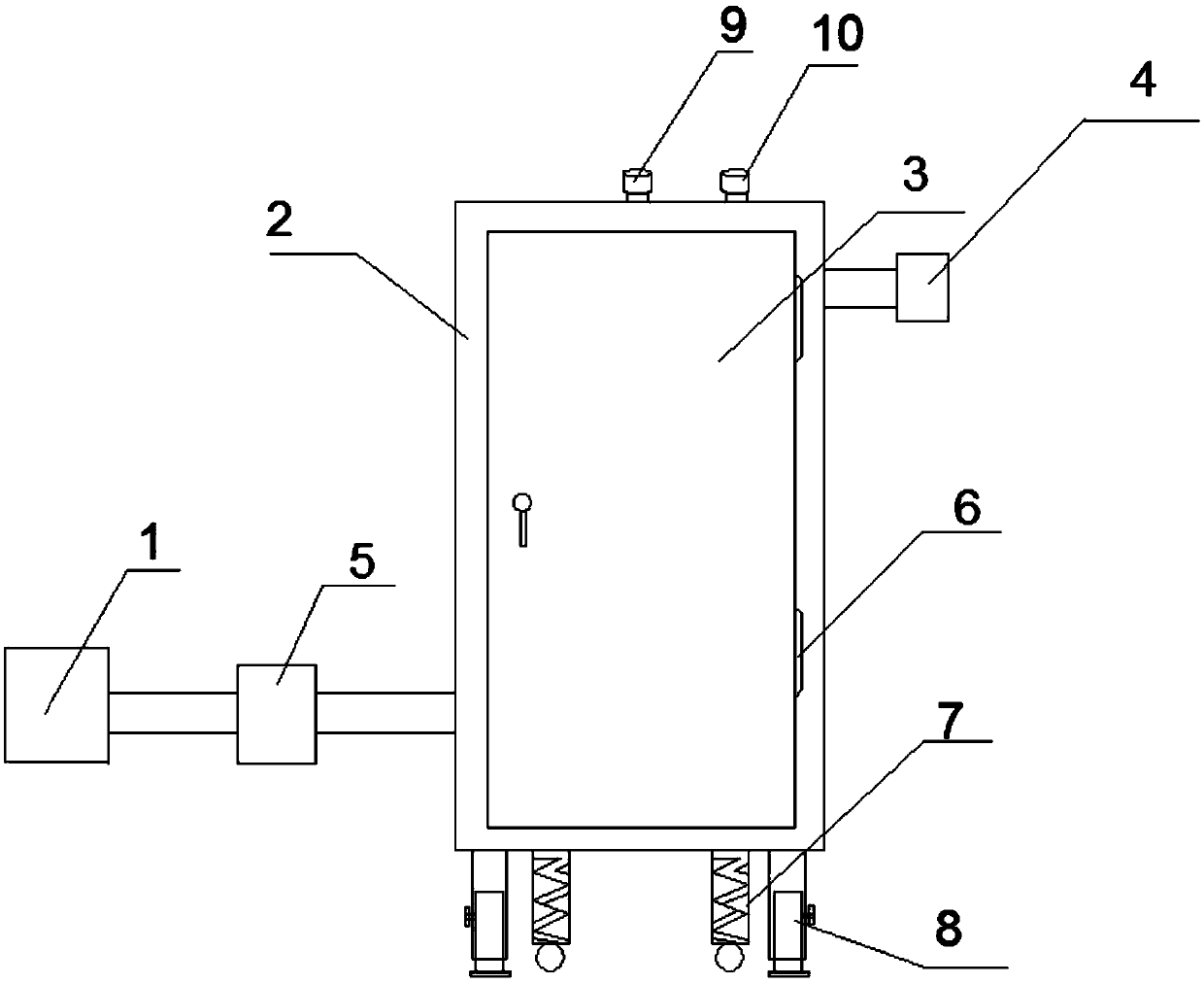 Damping explosion-proof power distribution cabinet