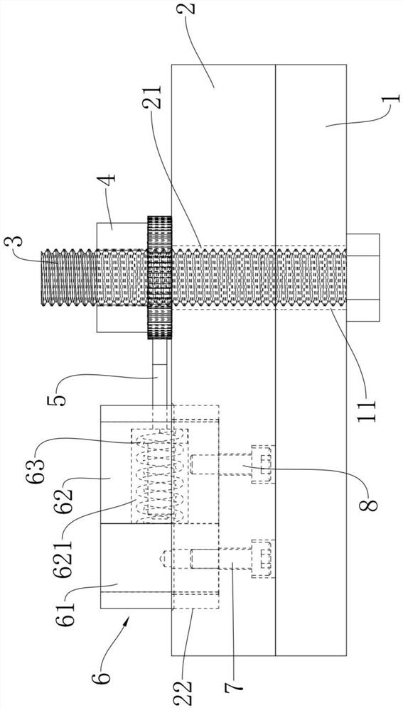 Structure for preventing nut from loosening