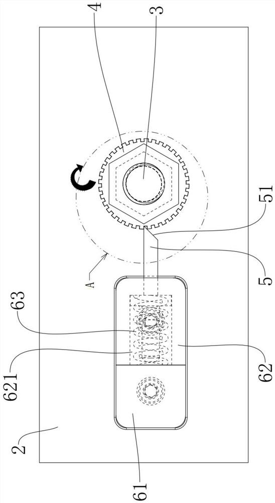 Structure for preventing nut from loosening