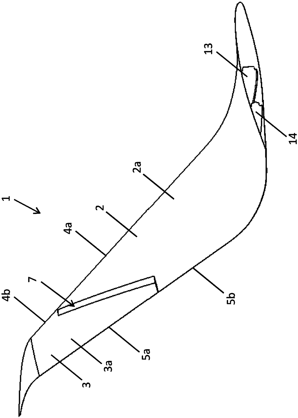 Aerodynamic profiled body for an aircraft