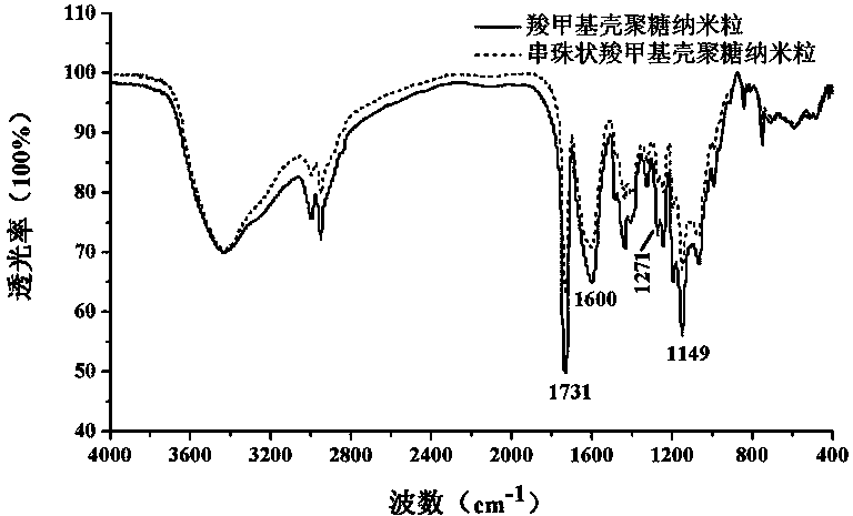 Bead-shaped amphipathic nano particle as well as preparation method and application thereof