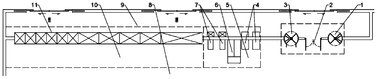 Self-service shopping system and method with separation of people and goods, unattended store