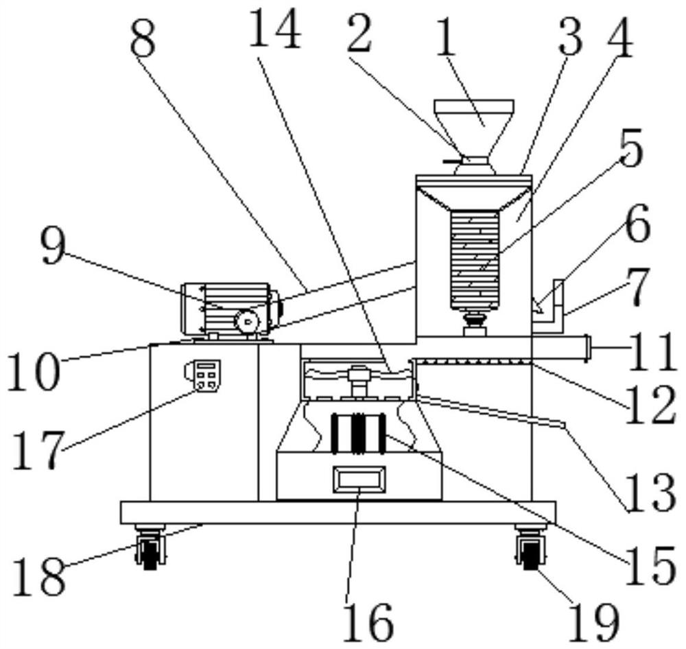 A peeling device for grain production