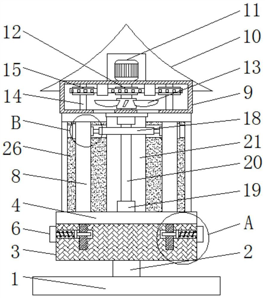 A LED lamp with high-efficiency insect repellent function