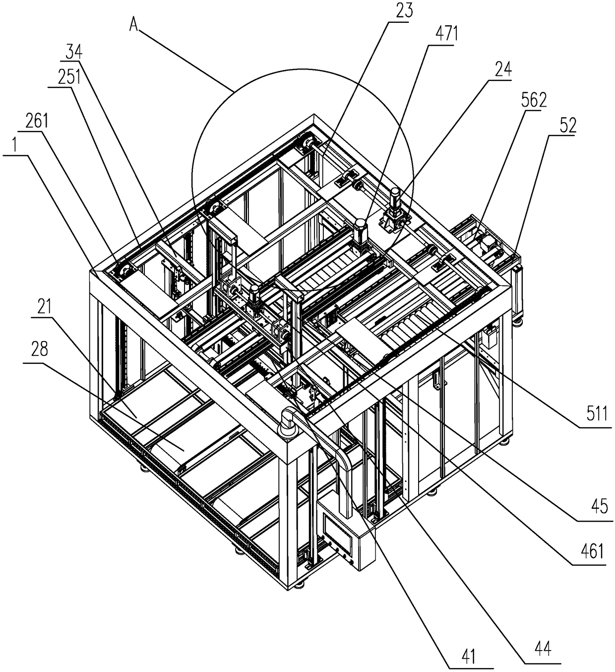 Paper board counting and conveying device