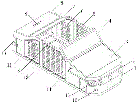 Electric checking device of pure electric automobile