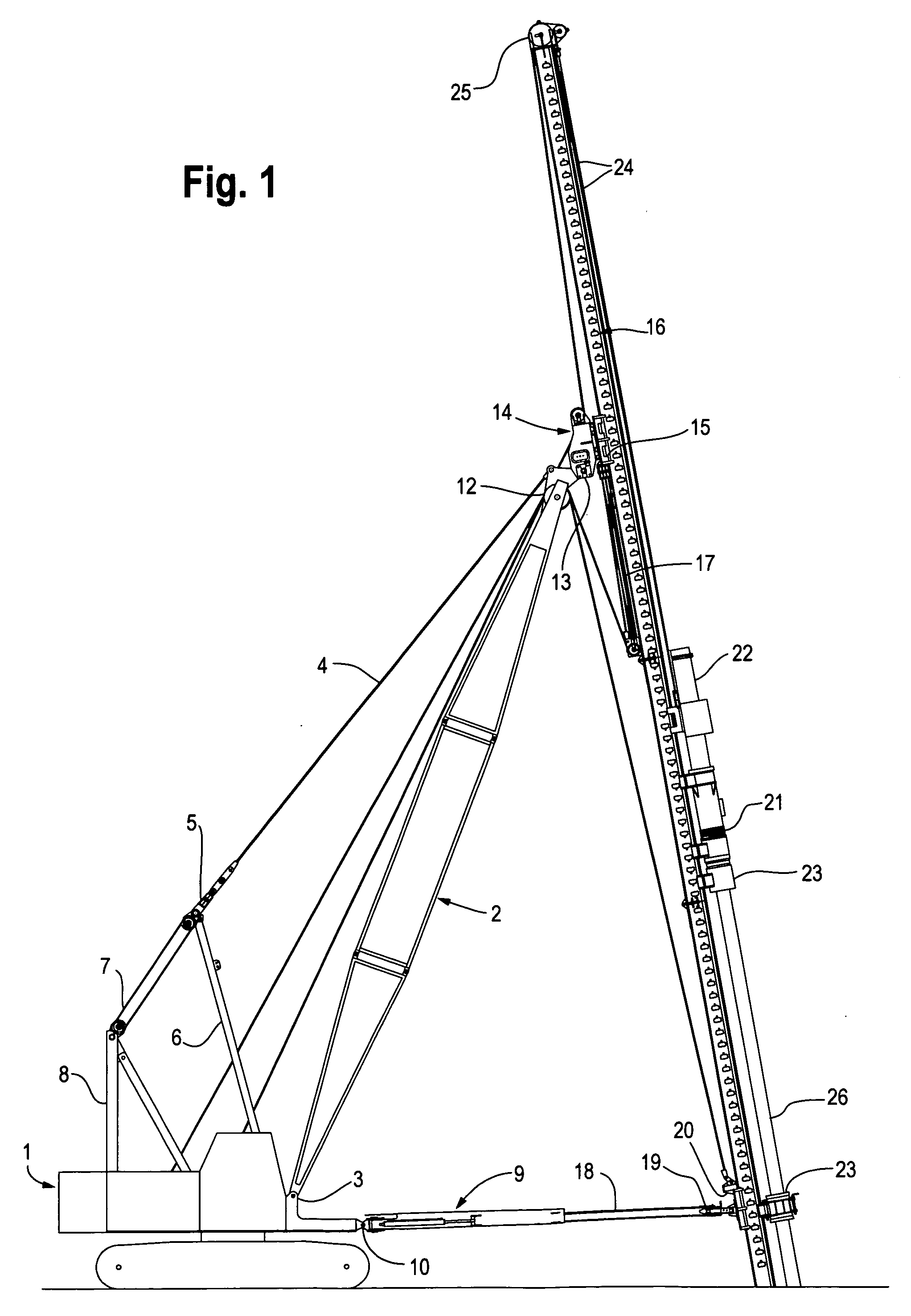 Automatic spotter with electronic control system for pile driving and continuous flight auger drilling leads