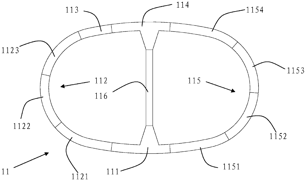 Assembling structure and method of capping segment and column segment of staggered rectangular shield