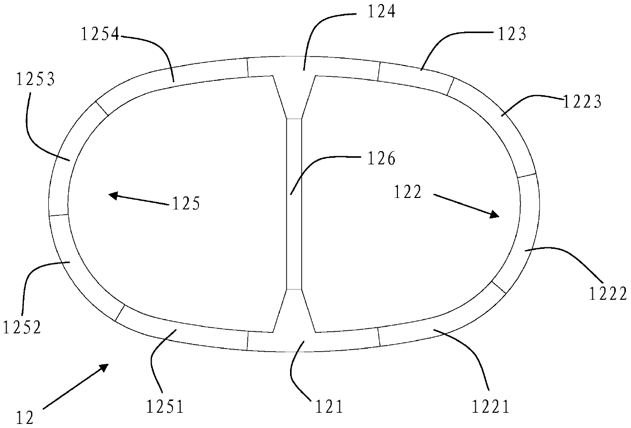 Assembling structure and method of capping segment and column segment of staggered rectangular shield