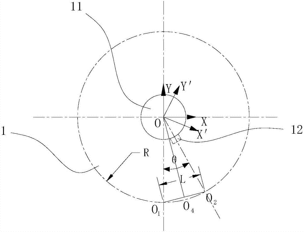 Method for controlling symmetry of machining keyway and center of tooth or tooth space