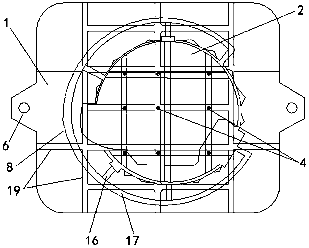 An engine flywheel housing assembly structure