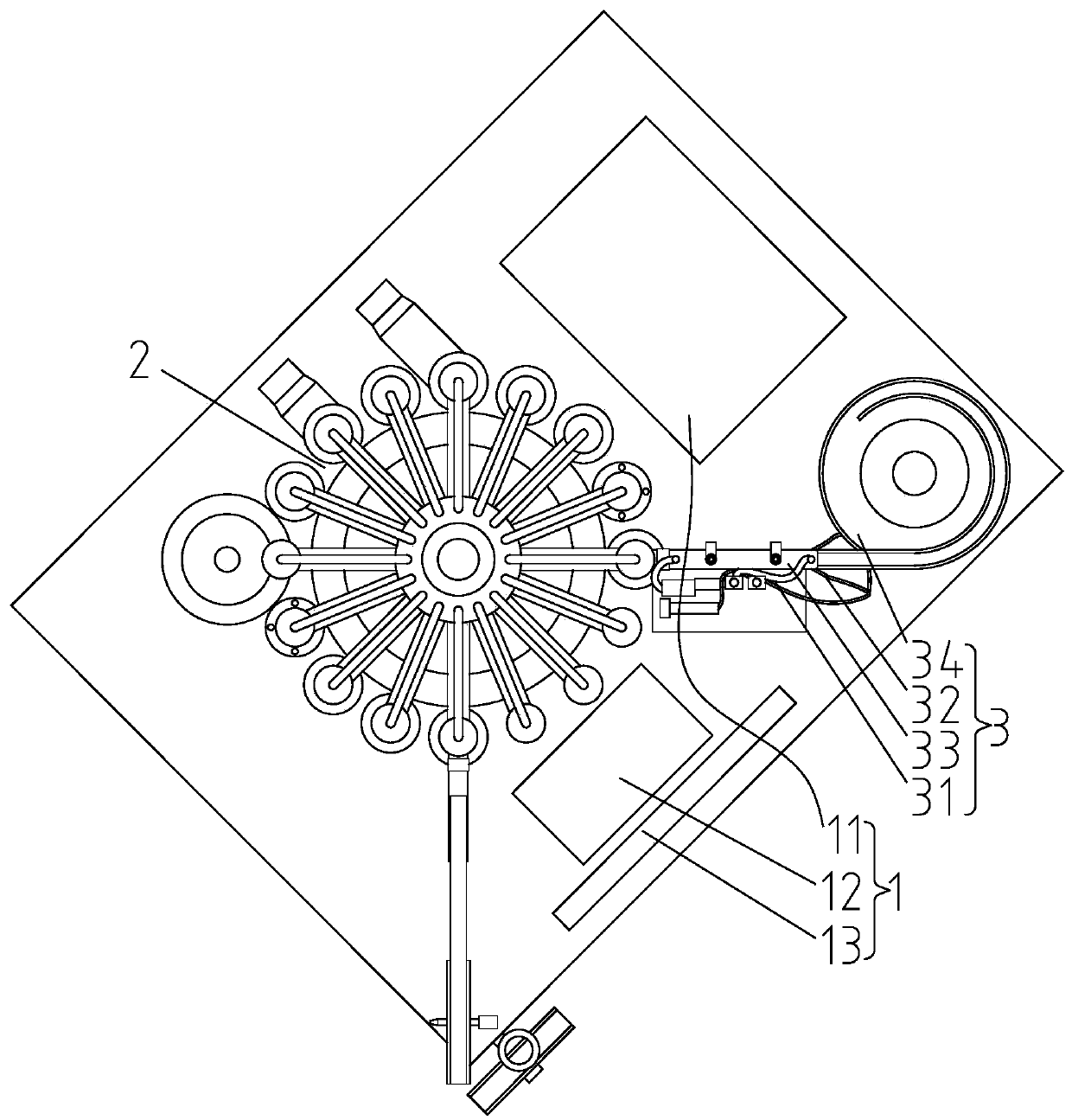 Sorting taping machine for semiconductor chips