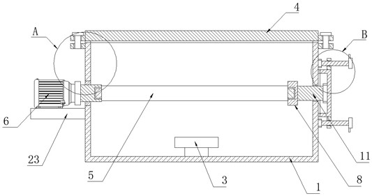 Silk fabric drying device