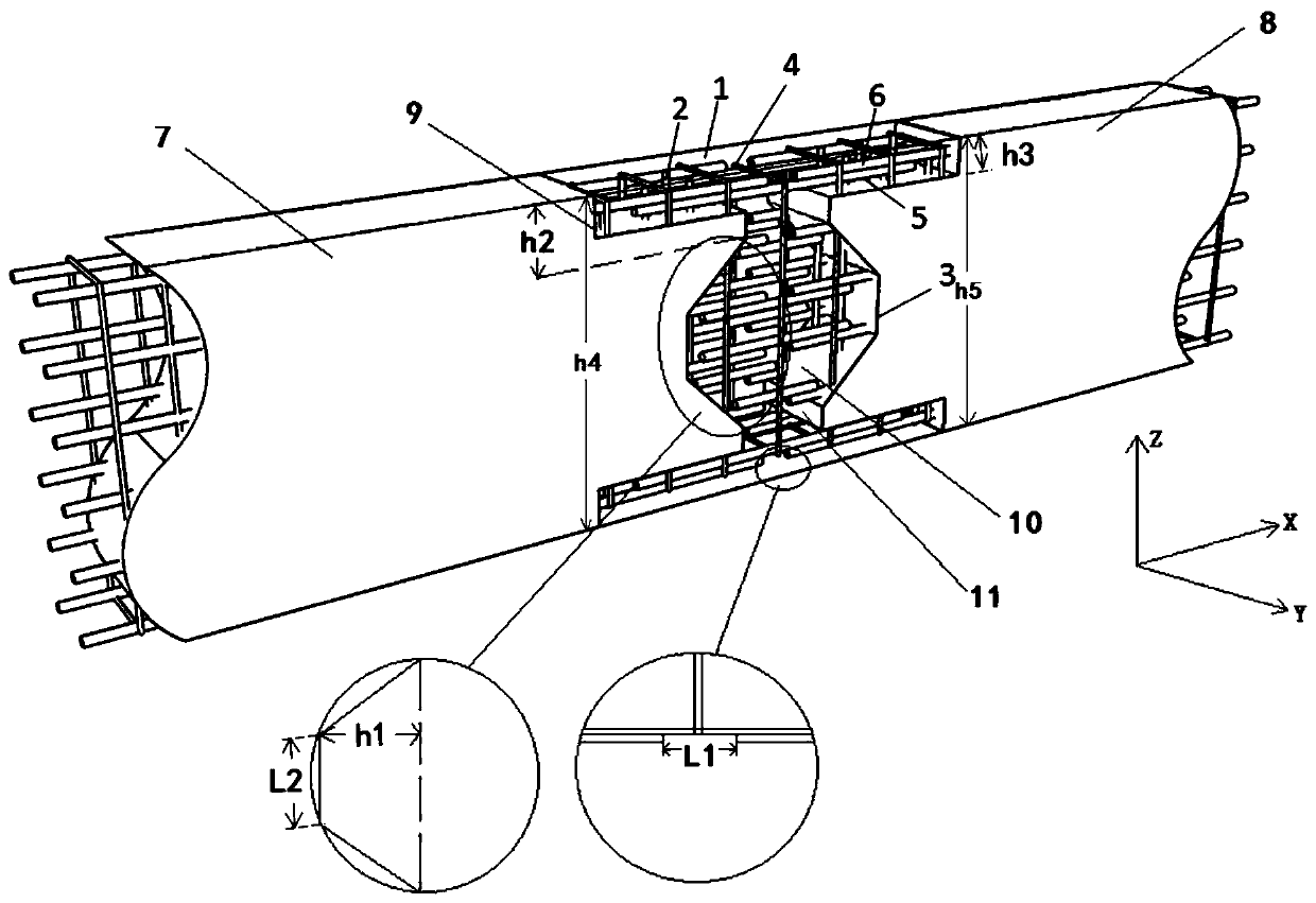 Cast-in-place wet joint structure and bridge