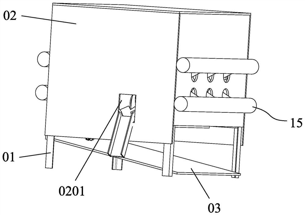 High-pressure washing type scaling and fish shearing machine