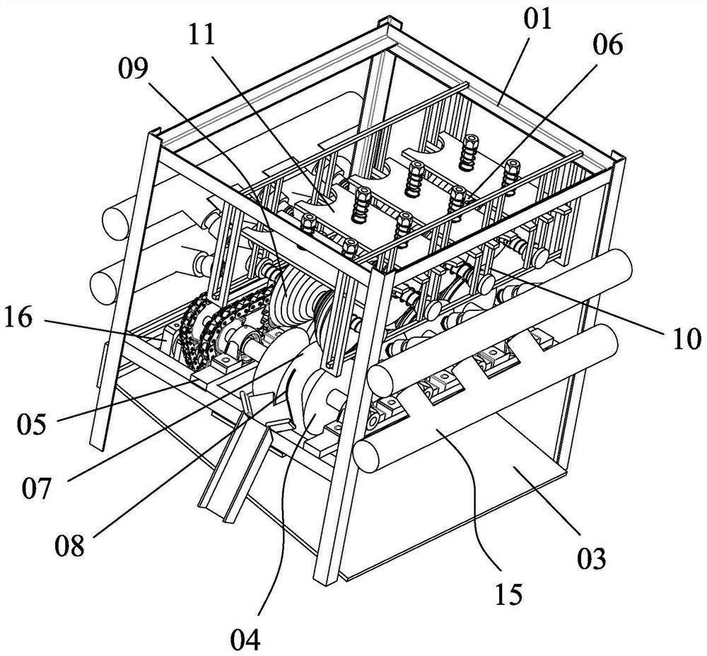 High-pressure washing type scaling and fish shearing machine