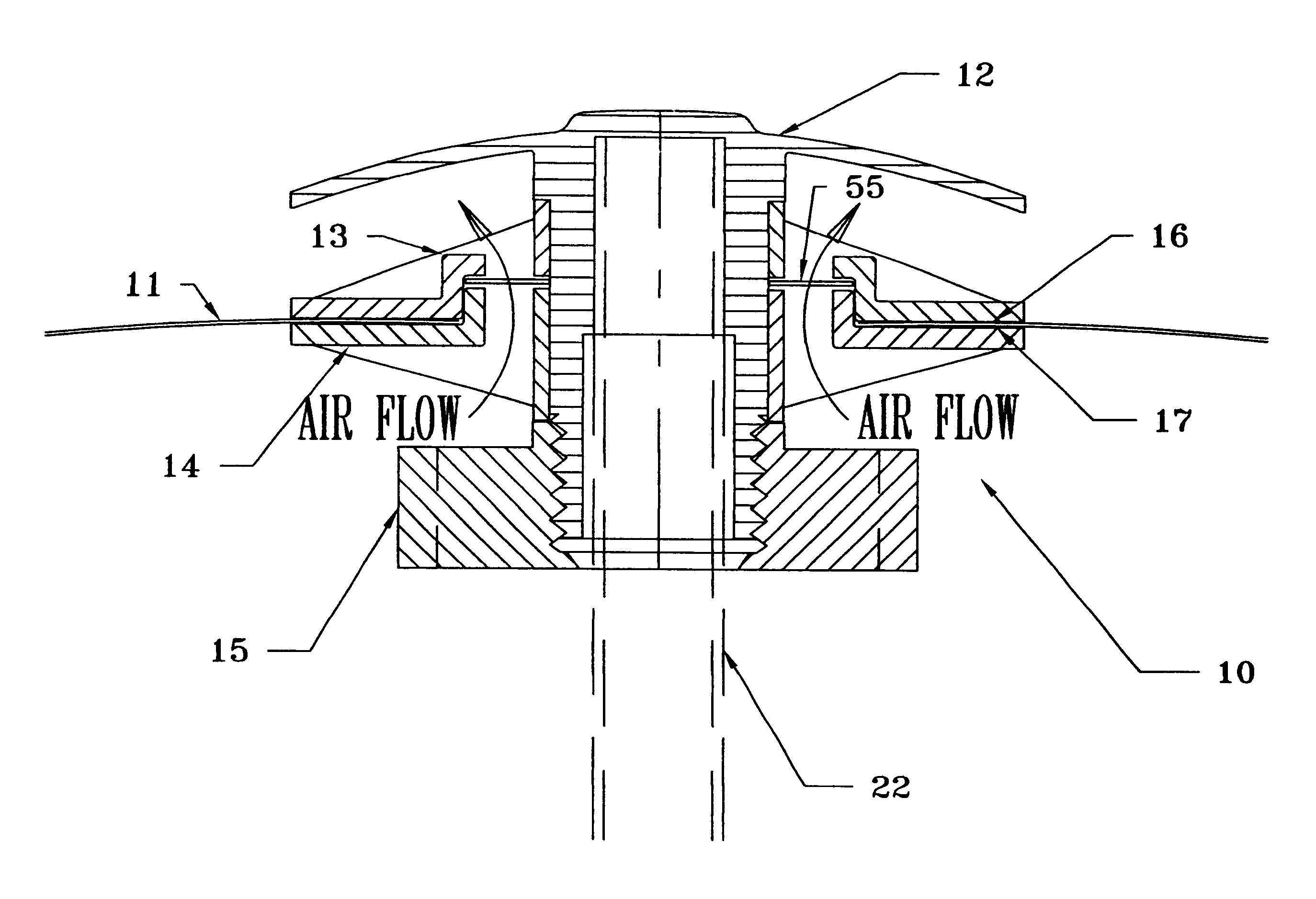 Ventilator for covers for boats and other vehicles