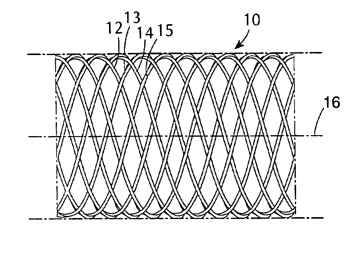 Drug release coated stent