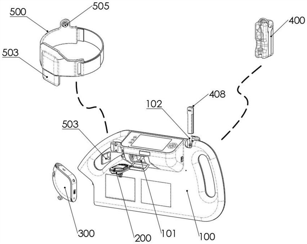 Multifunctional monitoring platform based on sickbed guardrail plate ...