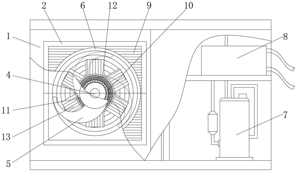 Air-energy heating pump