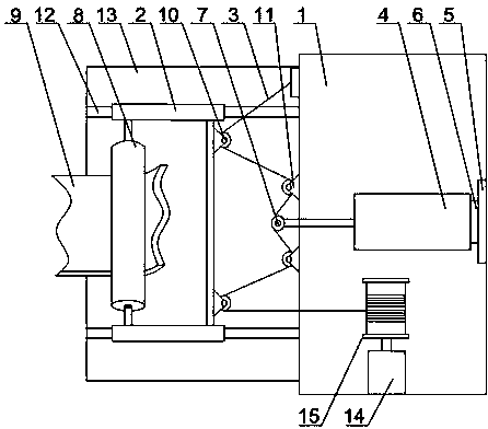 Regulating mechanism for stably regulating tension of carrier roller belt