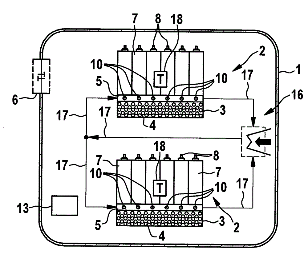 Housing used for at least a battery module or battery system, and battery pack with a housing surrounding battery system