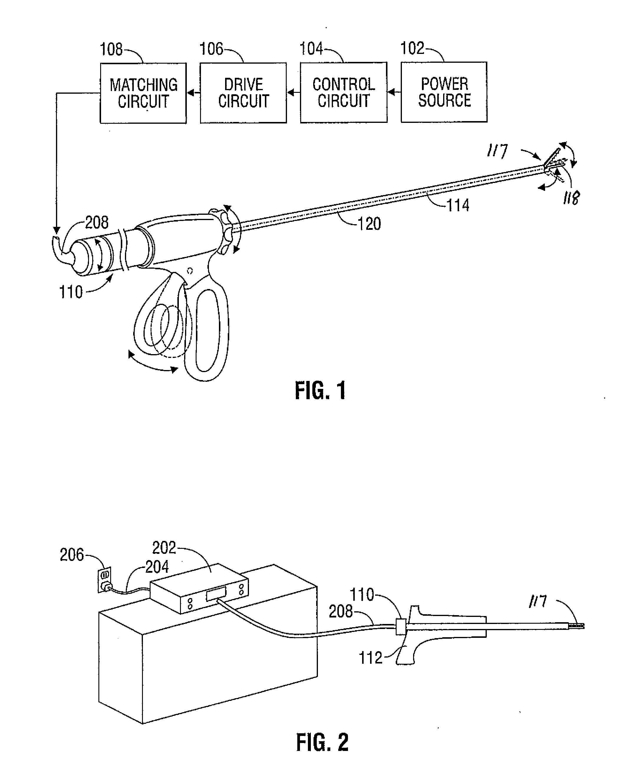 Temperature estimation and tissue detection of an ultrasonic dissector from frequency response monitoring