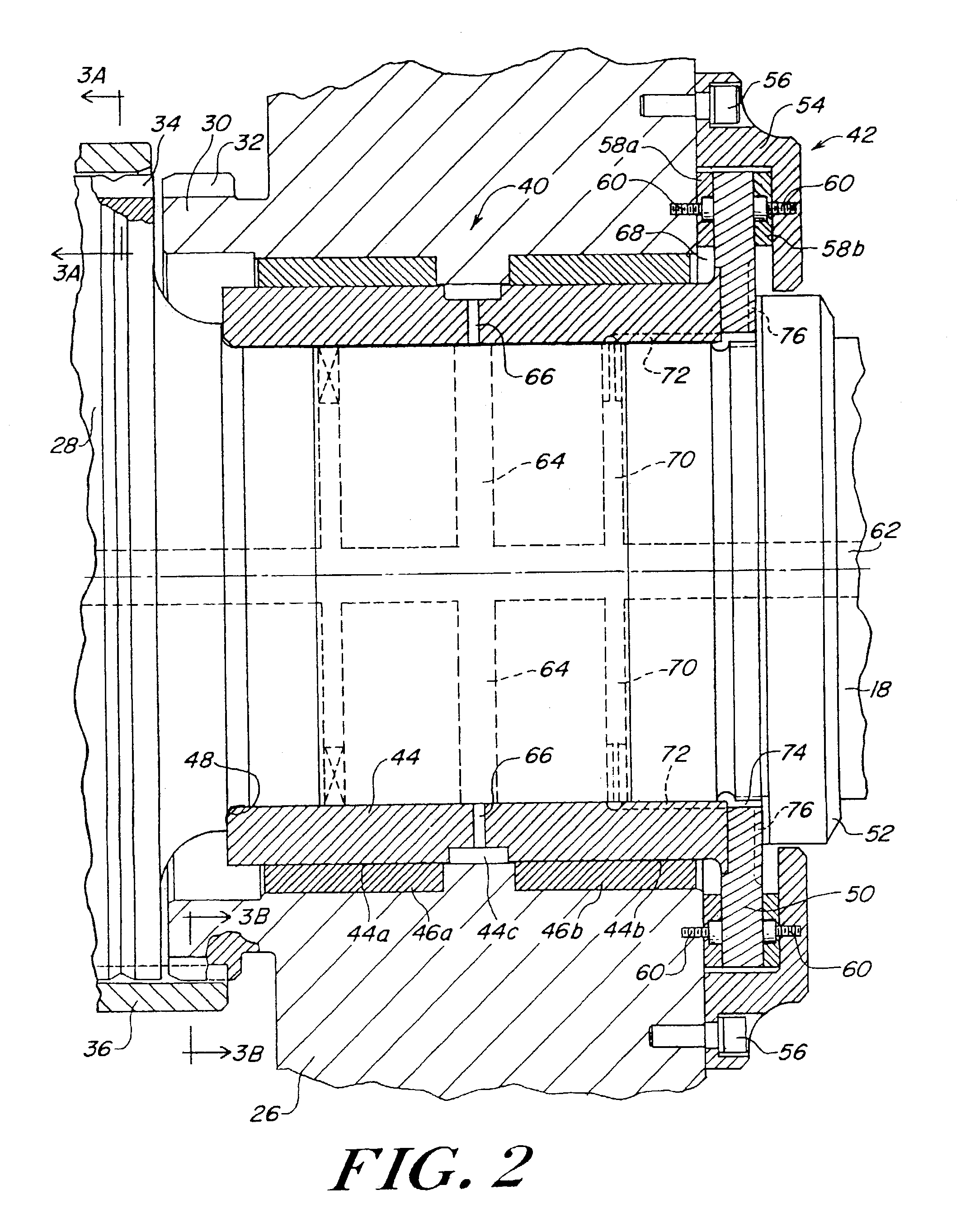 Journal bearing and thrust pad assembly