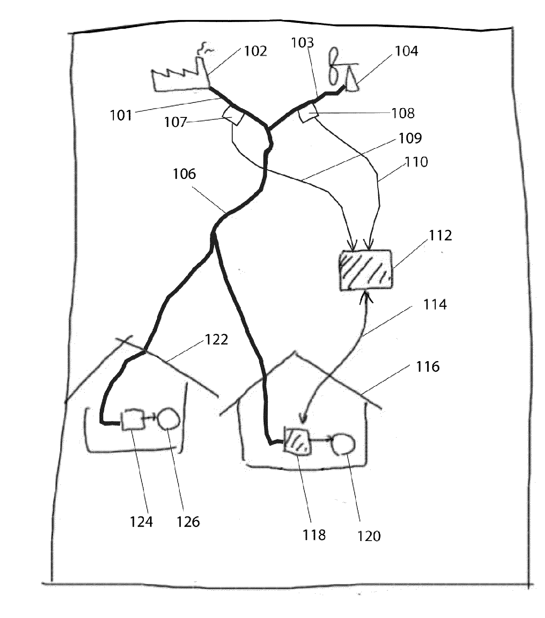 Power load control system for utility power system