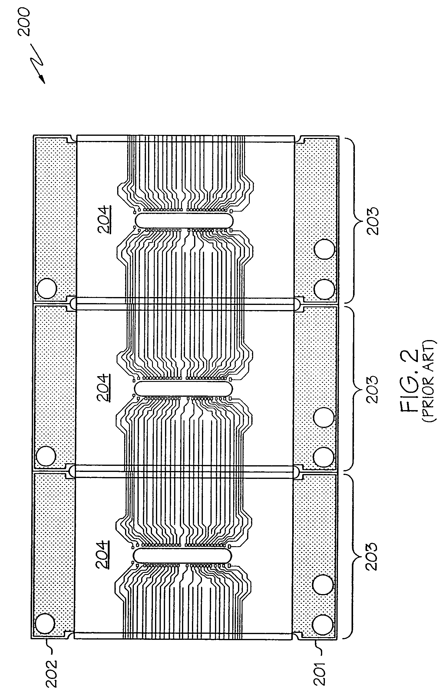 Method of forming a non-continuous conductive layer for laminated substrates