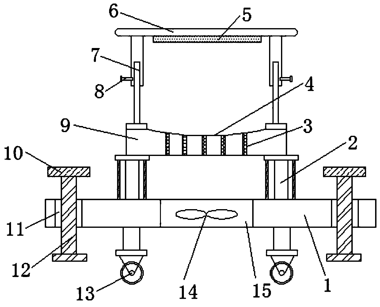 Damping base for motor