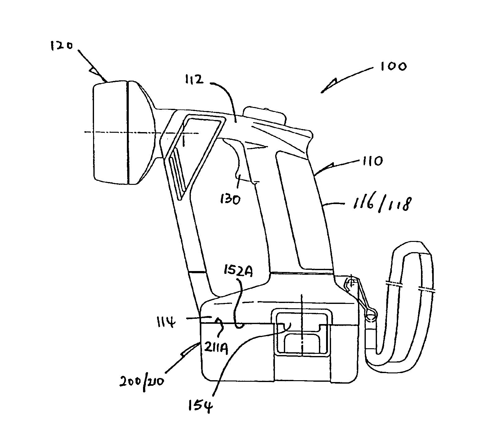 Battery-operated lighting device