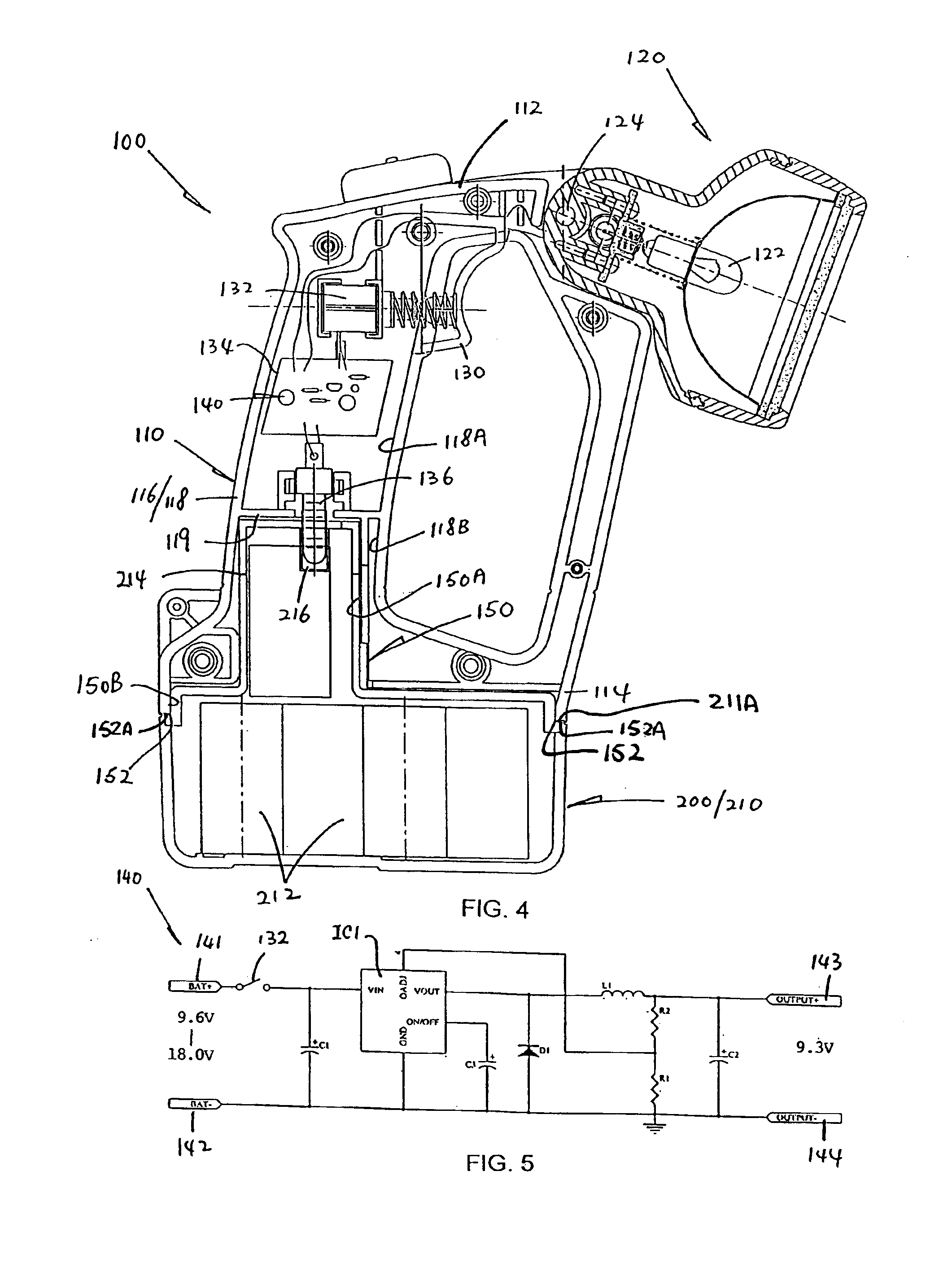 Battery-operated lighting device