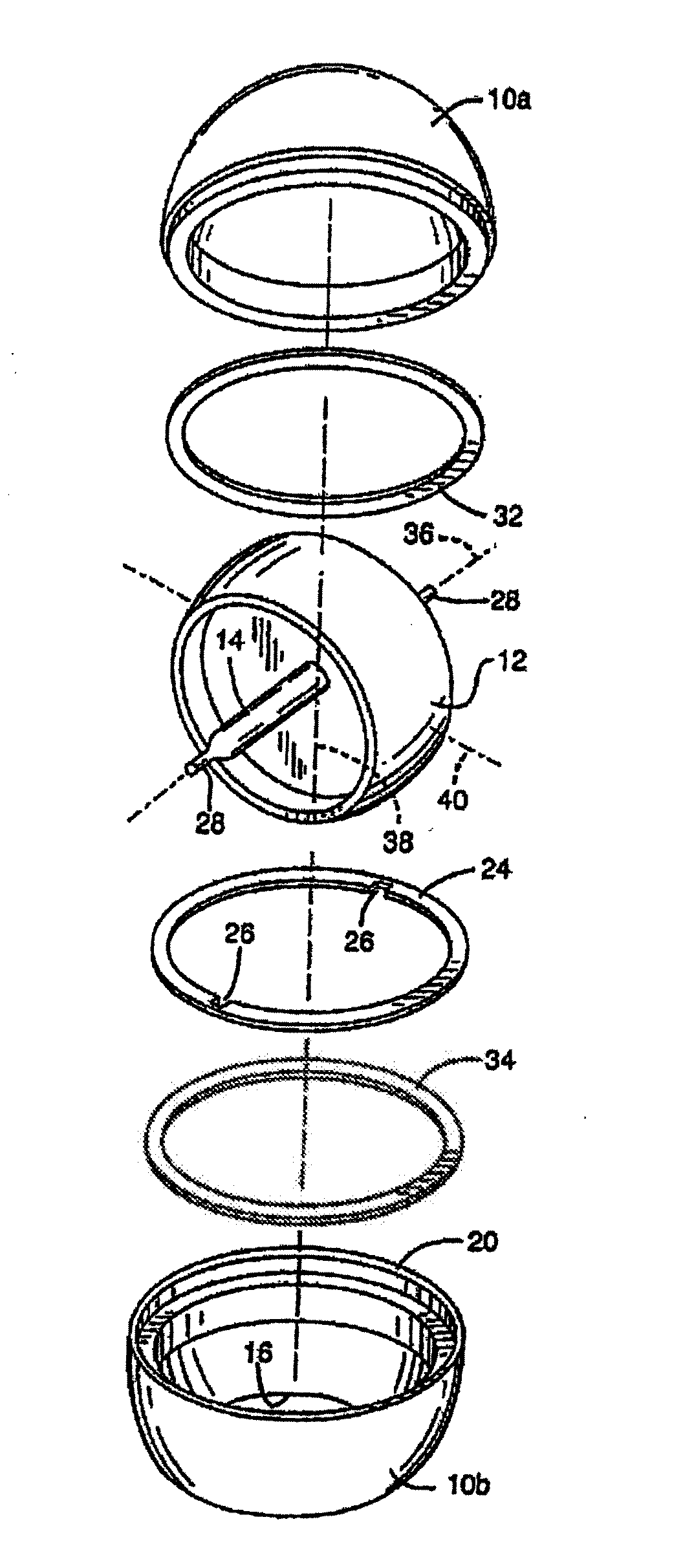 Gyroscopic exercise ball