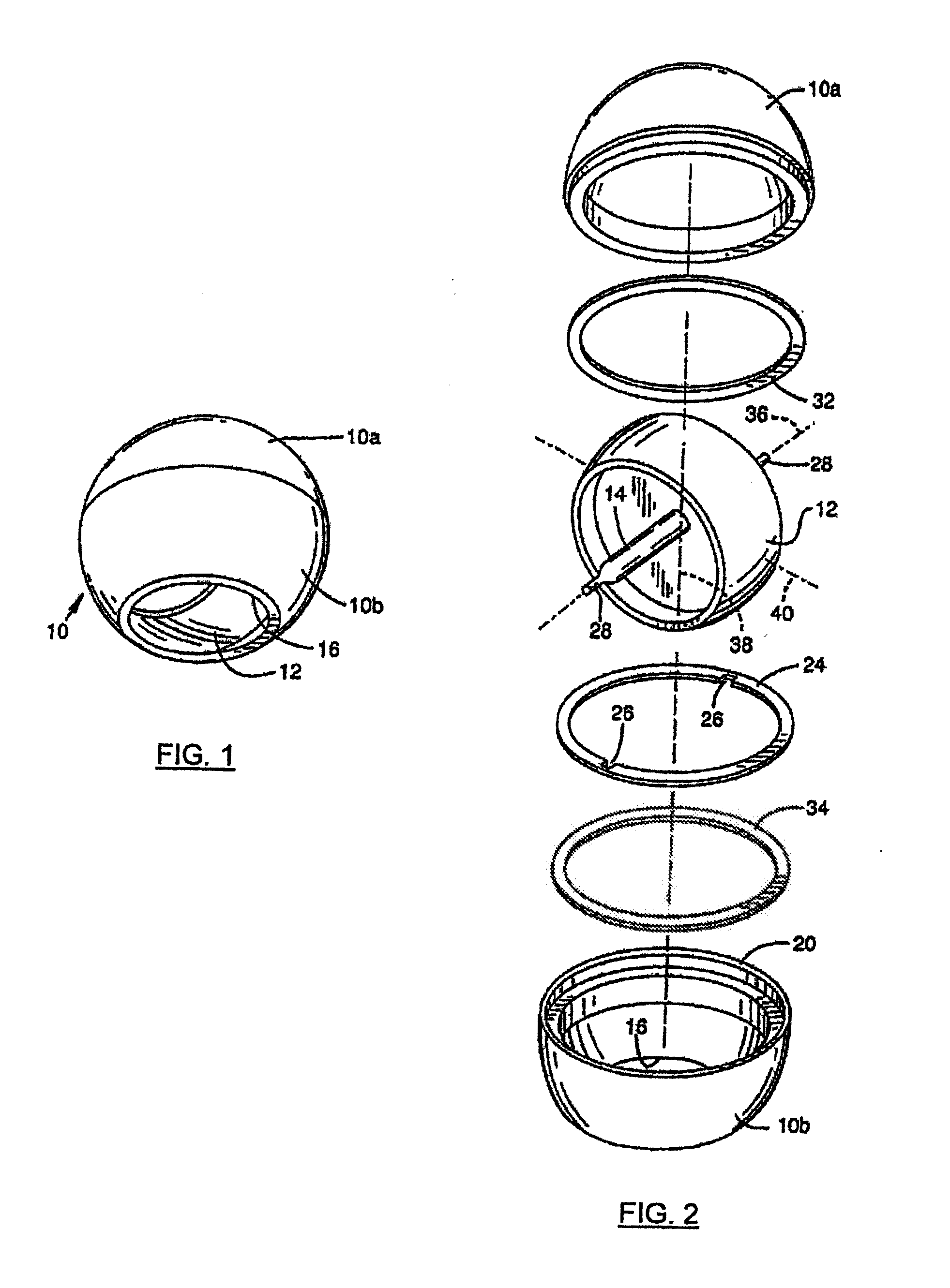 Gyroscopic exercise ball