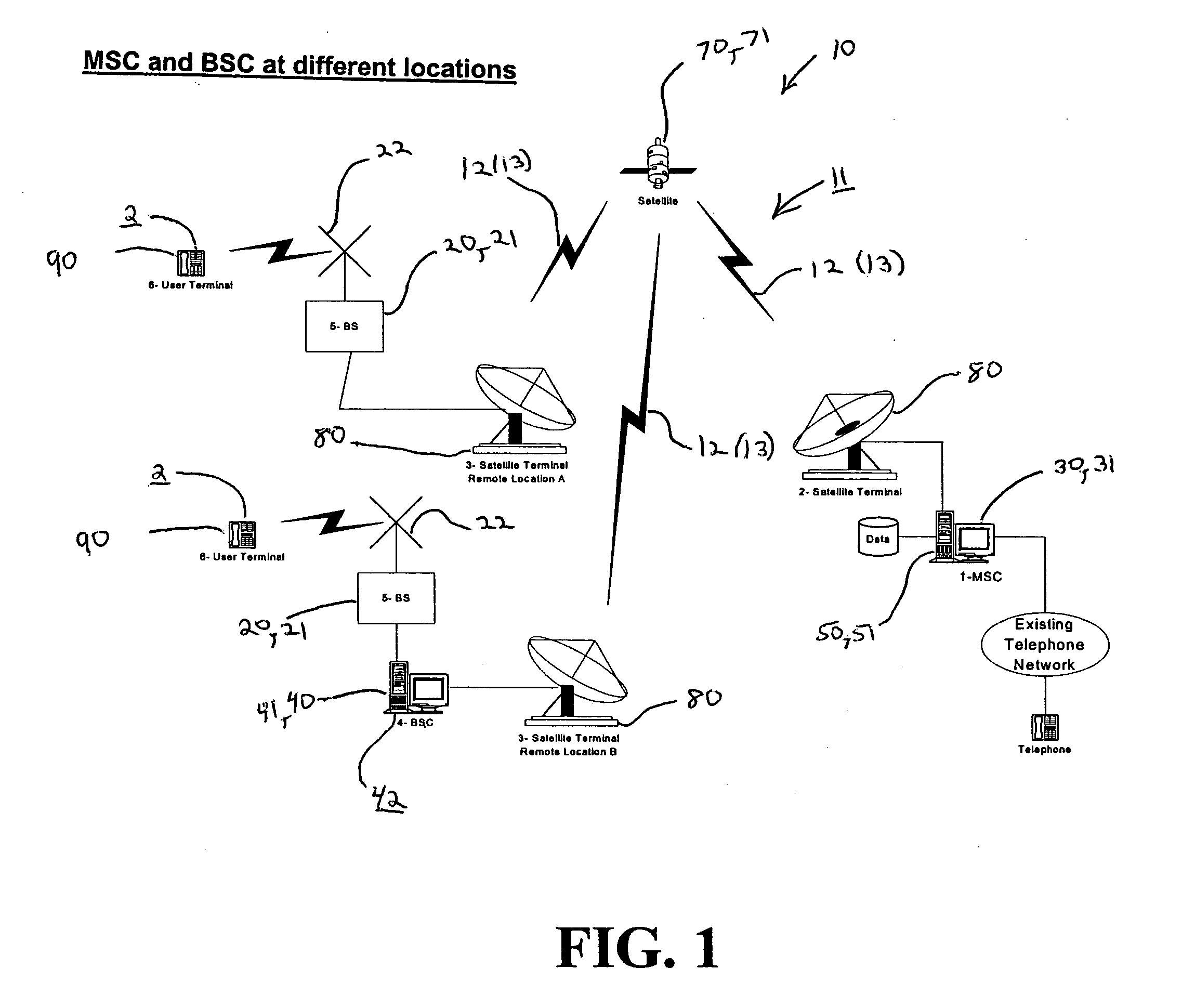 Distributed satellite-based communications network and method of providing interactive communications services using the same