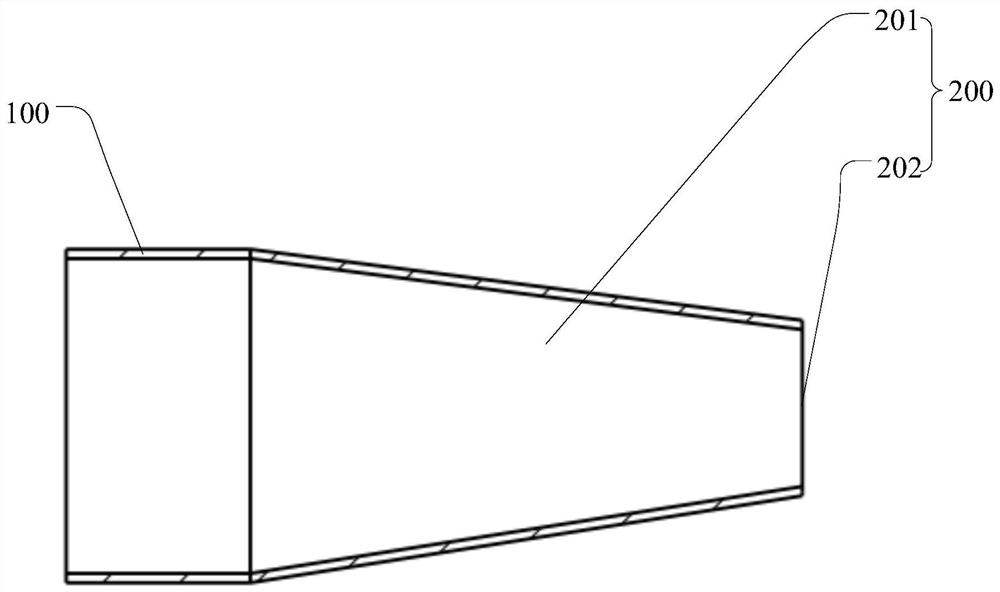 Nozzle buncher for air jet loom