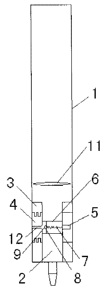 Neutral pen core capable of being repeatedly filled with ink