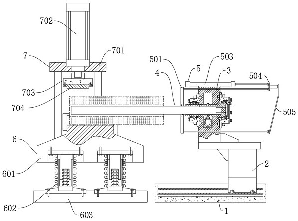 High-strength wear-resistant hydraulic oil cylinder block forging device and forging method thereof