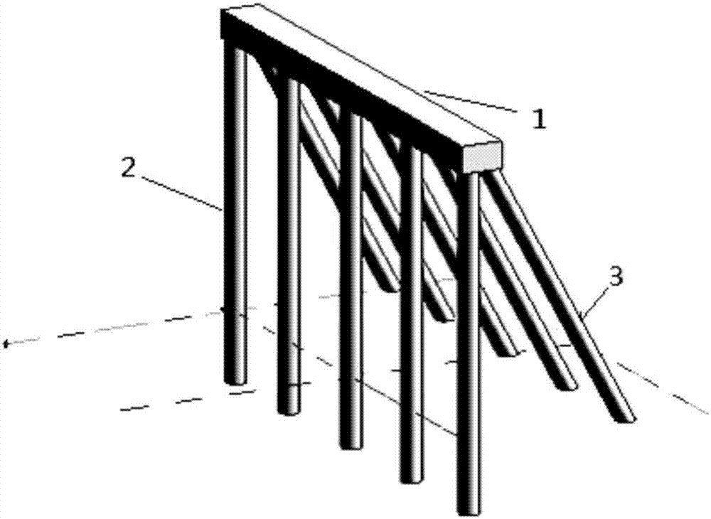 Stability and deformation control structure of mountainside high-filled embankment and construction method