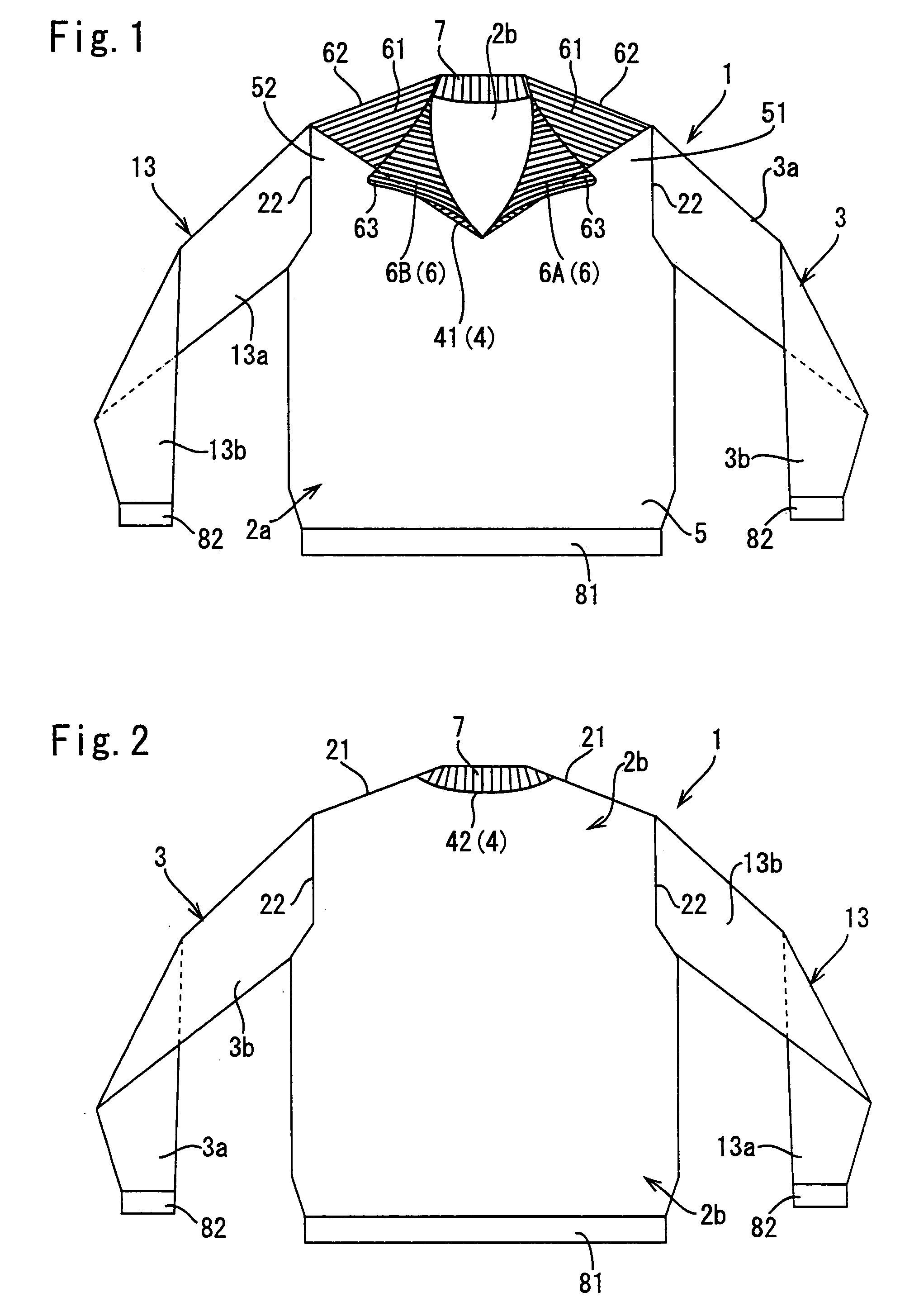 Method of knitting knit-wear having front neck and knit-wear having front neck