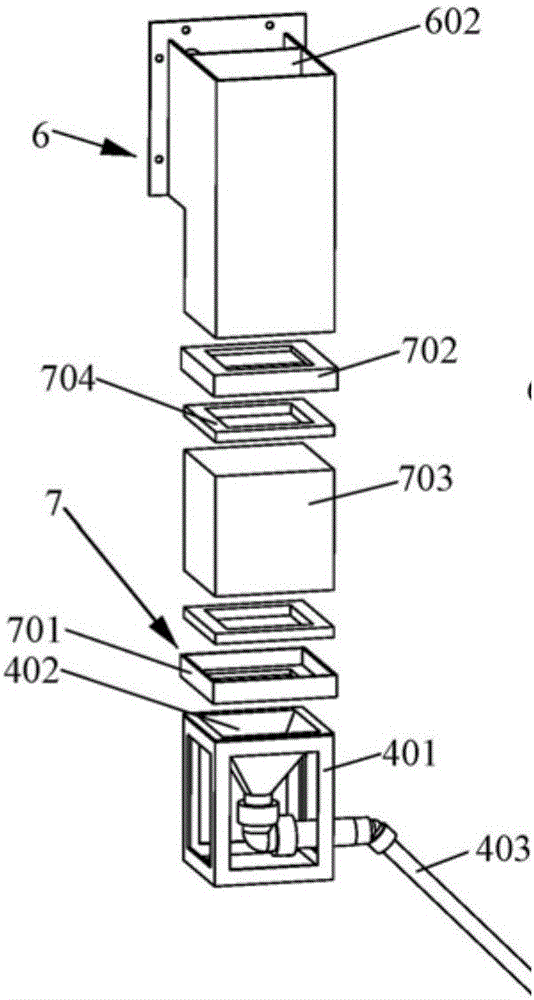 Measuring device for concrete permeation coefficient and measuring method