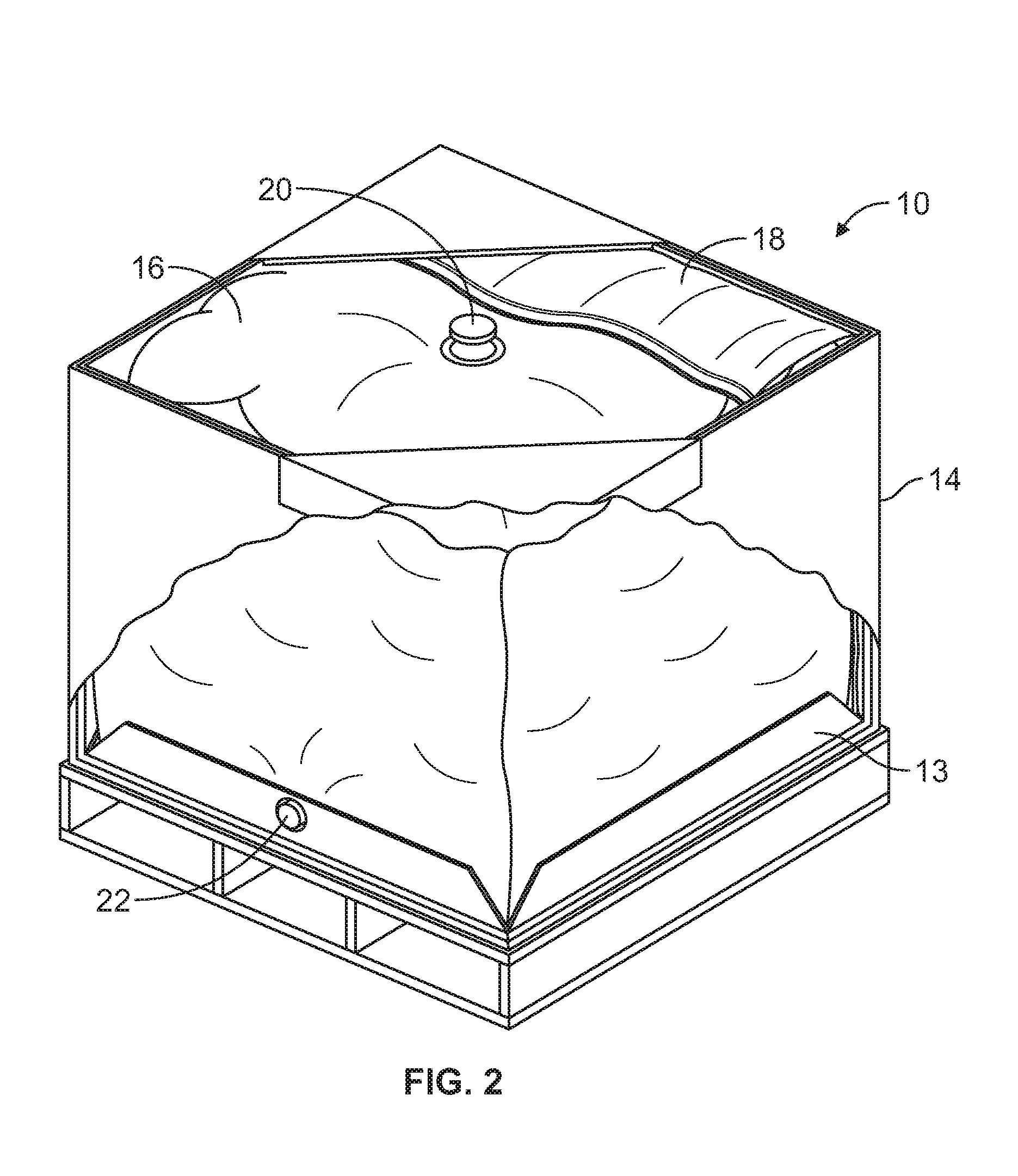 System for complete dispensing of flowable materials from a bulk shipping container