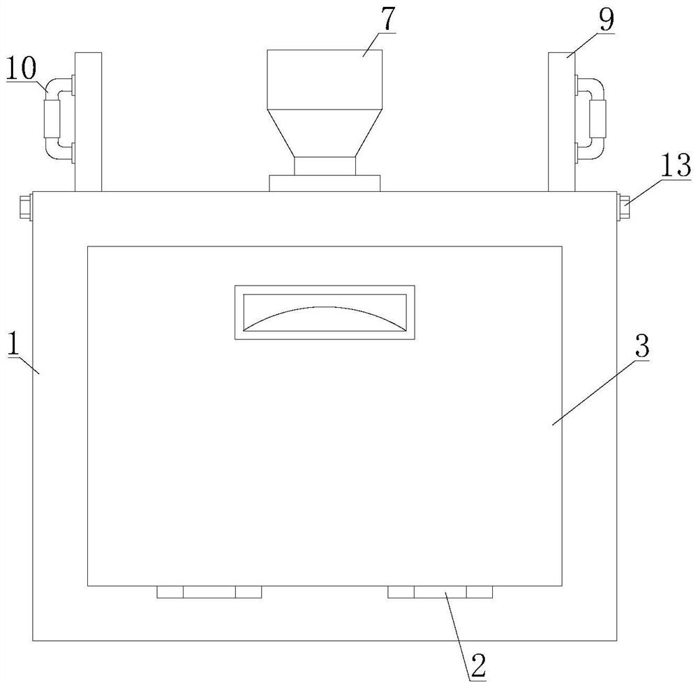 Auxiliary shaping device for arc-shaped tempered glass production and implementation method thereof