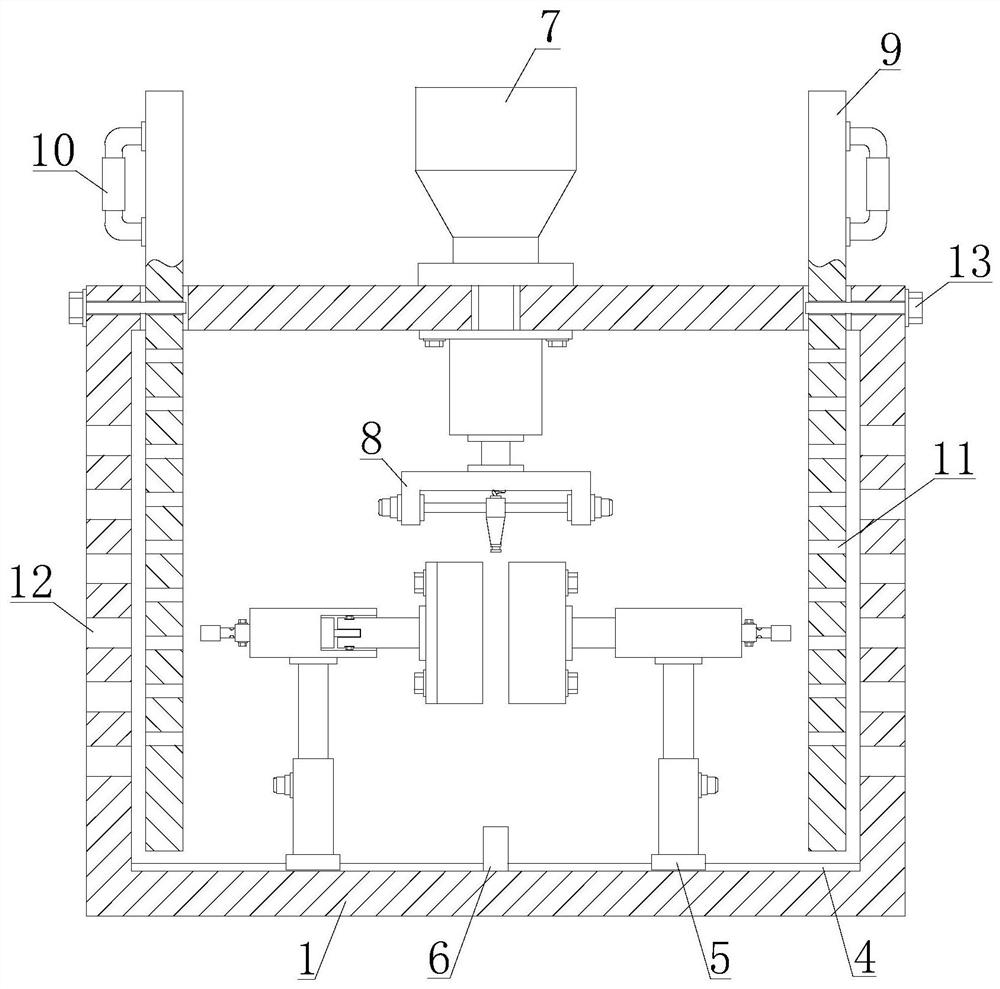 Auxiliary shaping device for arc-shaped tempered glass production and implementation method thereof