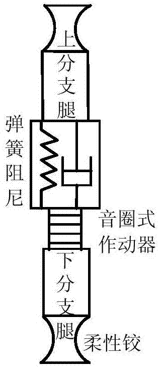 Solar cell array vibration suppression system and method based on parallel mechanism