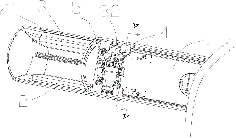 Panel for sliding lock